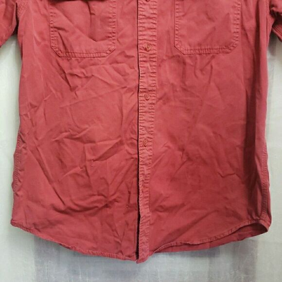 CE Schmidt Men Workwear Shirt Short Sleeve Button Up Pockets Cotton Size M *FLAW - Picture 4 of 11